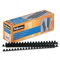 Fellowes Fellowes 52325 Plastic Comb Bindings  3/8   55-Sheet Capacity  Black  100 per Pack 52325